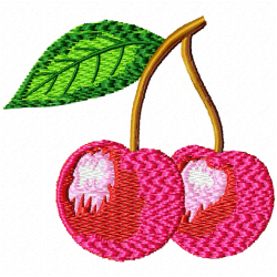 Cherry Embroidery Design 9 Cherry Embroidery Design 9